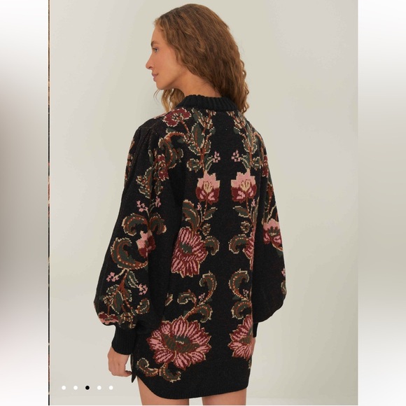 FARM Rio Black Ravenala Knit Mini Dress - Picture 3 of 13